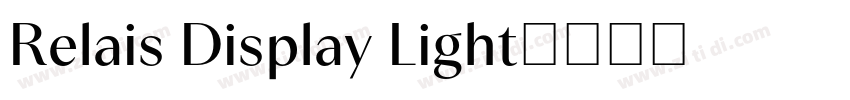 Relais Display Light字体转换